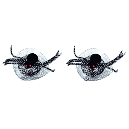 PAMINGONO 2er Set Schwarzes Spinnen Stirnband Lustiges Halloween Haaraccessoire Für Karneval Maskerade Und Kostümpartys Dekoratives Kopfstück Für Damen Und Herren von PAMINGONO