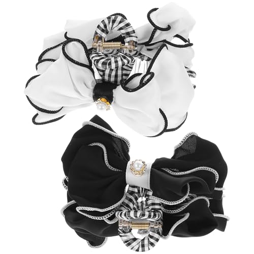 PAMINGONO 2er-pack Haarspangen Mit Schleife Für Damen Große Jumbo-clips Zum Stylen Haar-accessoires Für Teenager-mädchen von PAMINGONO