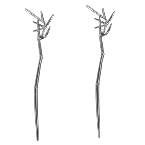 PAMINGONO 2stücke Haarstäbchen Aus Bambus Für Lange Haare Minimalistischer Haarstab Als Styling-accessoire Haarstäbe Für Damen Zum Dekorieren Und Festklemmen von PAMINGONO