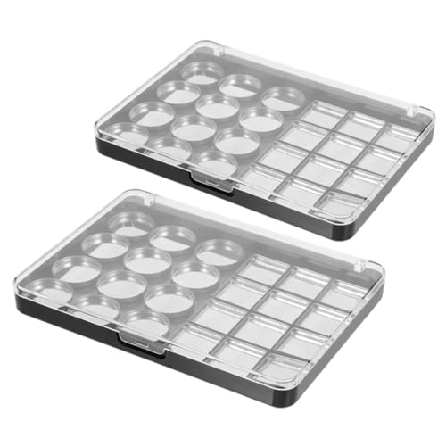 PAMINGONO Magnetische Lidschatten-palette Von 2 Stück Leere Lidschatten-palette Make-up-tablett von PAMINGONO