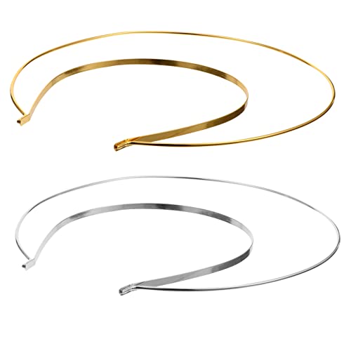 PAMINGONO Mondförmiges Kronen-stirnband 2 Stück Legierung Brautschmuck Für Hochzeit Abschlussball Geburtstag Veranstaltungen von PAMINGONO