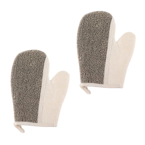 PAMINGONO 2 Stücke Körper Peeling Handschuhe Dusche Bad Handtuch Handschuhe Peeling Reinigung Weiche Material Für Haut von PAMINGONO