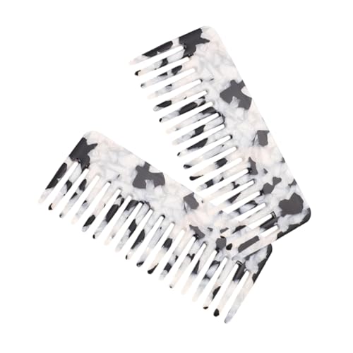 PAMINGONO 2stücke Lockenkamm Aus Acetat Antistatische Haarkämme Entwirrungskämme Für Damen Duschkämme Für Lockiges Haar Großzügige Für Styling Nasskämme Für Heimgebrauch Und von PAMINGONO