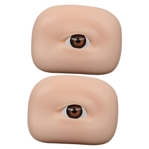 PAMINGONO 2stücke Make-up Übungsboard Für Augenbrauen Und Lidschatten Wiederverwendbare Trainingshaut Für Make-up-anfänger Üben Verschiedener Techniken von PAMINGONO
