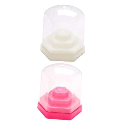 PAMINGONO 2stücke Nagelbohrer Halter Schleifen Kopf Box Maniküre Bits Organizer Ständer Für Nagelpolierköpfe von PAMINGONO