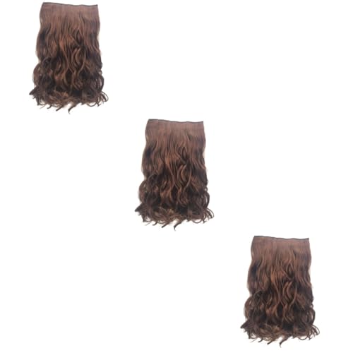 PAMINGONO 3er-pack Verwandeln Sie Ihren Look Schnell 3/4-lockenperücke Kunsthaarverlängerungen Hitzebeständig Zum Anklipsen Für Frauen von PAMINGONO