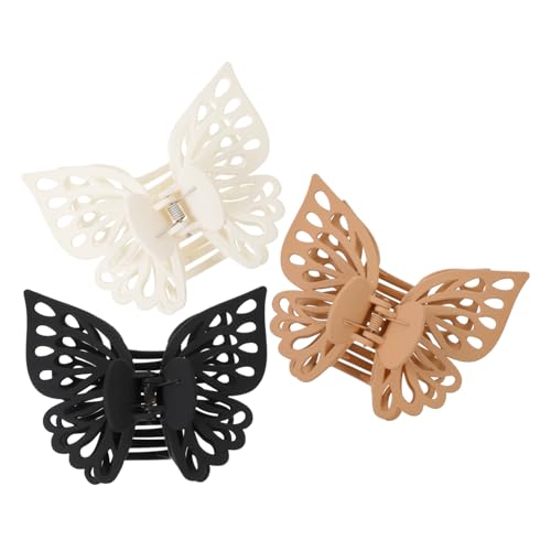 PAMINGONO Stabile Schmetterlings-haarspangen Clips Für Frauen Und Mädchen 3-teiliges Set Große Haarklammern Für Partys Und Hochzeiten Haar-accessoires von PAMINGONO