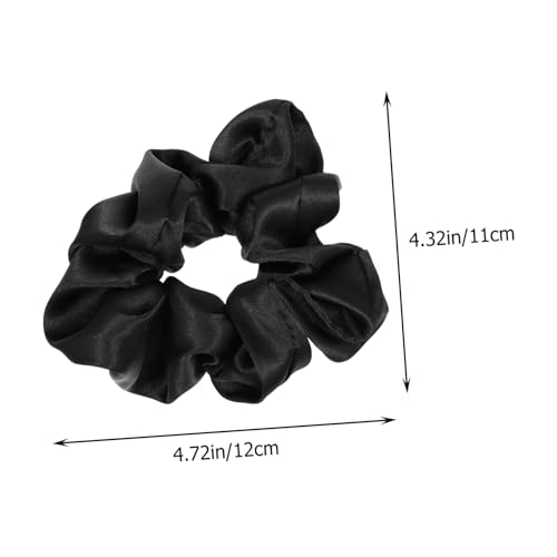 PAMINGONO 3 Stück Schwarze Seiden haargummis Elegante Glatte Scrunchies für Damen und Mädchen Vielseitig für Pferdeschwanz Dutt und Tägliches Styling Hautfreundlich Modisch und Langlebig von PAMINGONO