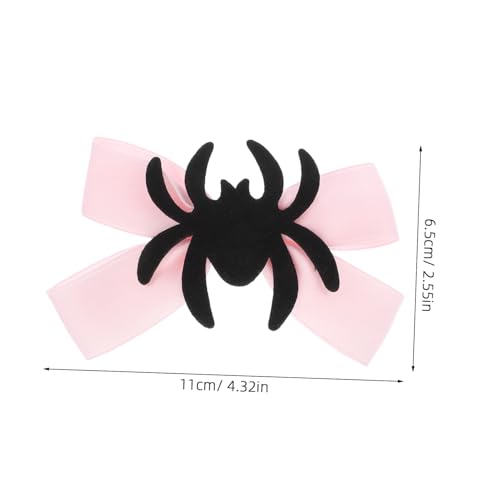 PAMINGONO 3 Stück Teiliges Halloween Spinnen-haarclip mit Schleifenform Leichte Metall für Damen Vielseitig Einsetzbar für Cosplay Kostümpartys und Festliche Frisuren von PAMINGONO