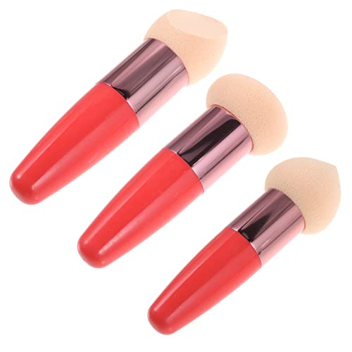 PAMINGONO 3stücke Handheld Make-up Stifte Mit Griff Für Frauen Make-up Schwämme Zum Verblenden Kosmetik Zubehör Für Täglichen Gebrauch von PAMINGONO