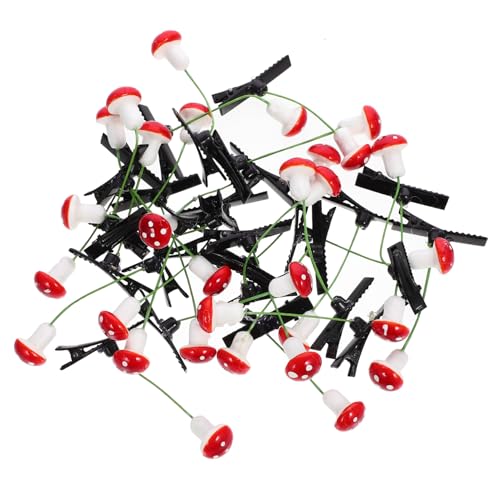 PAMINGONO 30stücke Pilz Haarspangen Junge Mädchen Haarnadeln Süße Haarspangen Mädchen Haarschmuck Geburtstags Geschenk von PAMINGONO