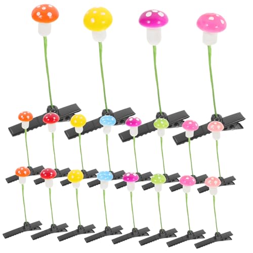 PAMINGONO 30stücke Süße Pilz-haarklammern Für Mädchen Niedliche Haarschmuck-clips Für Partys Und Cosplay Für Haartypen von PAMINGONO