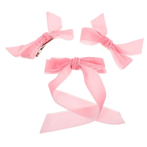 PAMINGONO Niedliche Haarspangen Mit Schleife Haar-accessoire Mit Schleife Elegante Flauschige Haarspange Für Frauen Mädchen Jungen Und Mädchen Einzigartige Schleifen-accessoires Zum Basteln von PAMINGONO