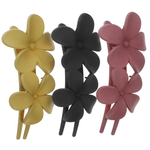 PAMINGONO 3stücke Blumenhaarspangen Für Damen Mit Strasssteinen Dekorative Haarspangen Krokodilklemmen Für Dünnes Haar Haarspangen Mit Blumenmotiv von PAMINGONO