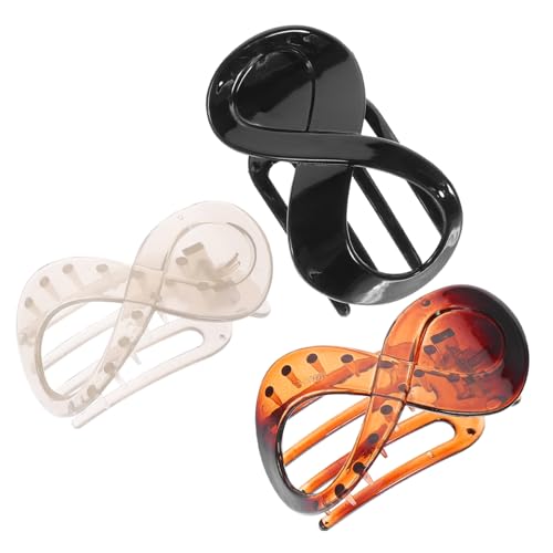PAMINGONO 3stücke Flache Krallen Haarklammern Französisch Stil Haarspangen Für Frauen Haarschmuck Accessoires Zum Stylen Und Abteilen von PAMINGONO