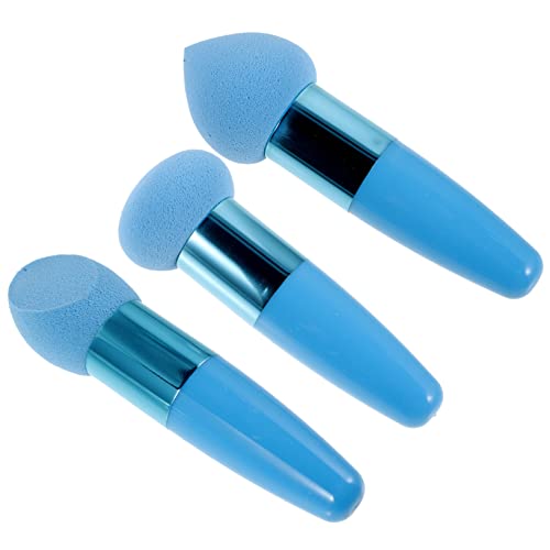 PAMINGONO 3stücke Schwämme Zum Verblenden Mit Griff Make-up-handstifte Für Frauen Make-up-zubehör Aus Hochwertigem Material Für Täglichen Gebrauch Und Professionelles Auftragen von PAMINGONO