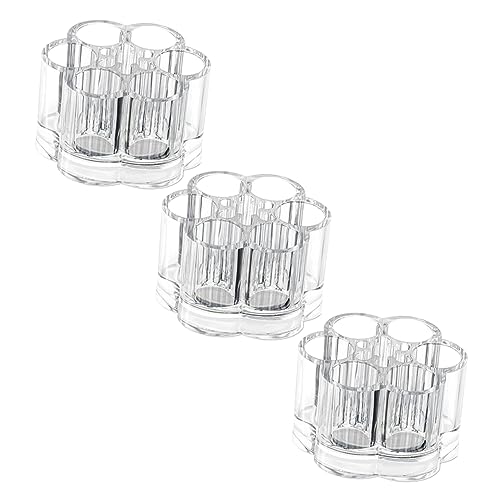 PAMINGONO 3stücke Teiliges Transparenter Kosmetik Organizer Für Lippenstifte Und Augenbrauenstifte Praktische Aufbewahrungsbox Für Make-up Stilvoll Und Platzsparend Für Schminktisch Und von PAMINGONO