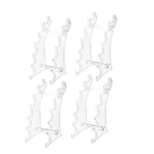 PAMINGONO Bleistifthalter für den Schreibtisch 4-teiliger Make-up-Ständer aus Acryl schlichtes Design Eyeliner-/Lippenstift-Organizer für das Einzelhandels-Display von PAMINGONO