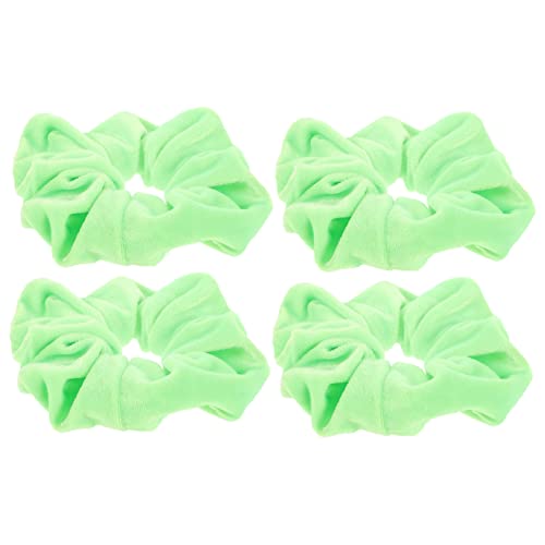PAMINGONO Haargummis-Set für Mädchen 4er-Pack fluoreszierende Haarbänder hohe Elastizität stilvoller Haar-Accessoires für Pferdeschwanzhalter und das tägliche Styling von PAMINGONO