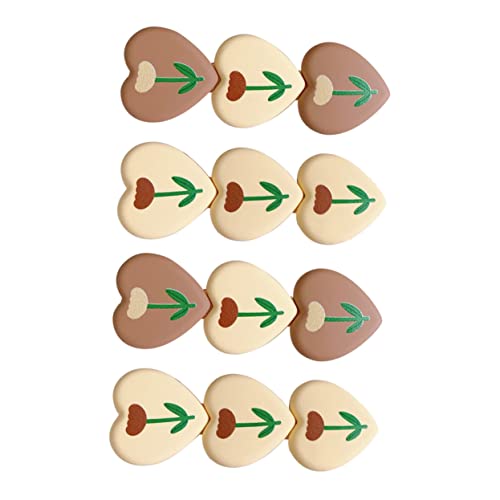 PAMINGONO 4 Stück Haarnadel Haar kinder haarspangen haarstecker haarspangen set hair clip kinder Cartoon- in Herzform Geburtstag Acryl von PAMINGONO