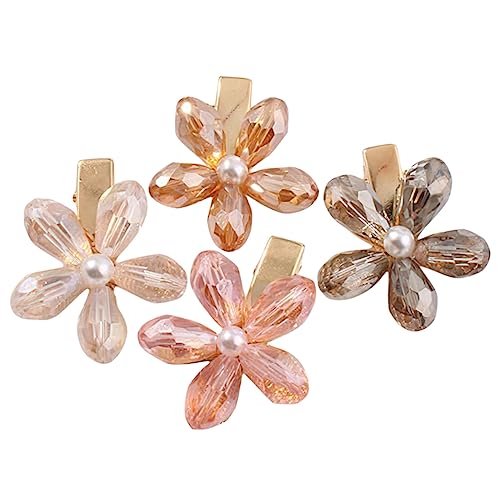 PAMINGONO 4stücke Kleinblütige Haarklammern Haarspangen Für Damen Zartes Haarschmuck-accessoire Leicht Und Angenehm Für Jeden Anlass von PAMINGONO