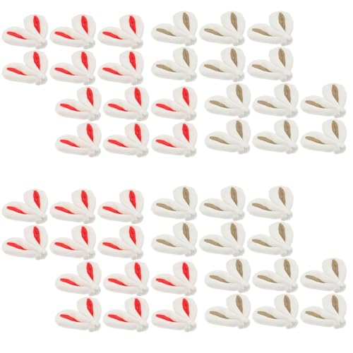 PAMINGONO Kopfschmuck mit Kaninchenohren -Zubehör 40 Stück Hasenohren Haarspange für Frauen und Mädchen Osterparty von PAMINGONO