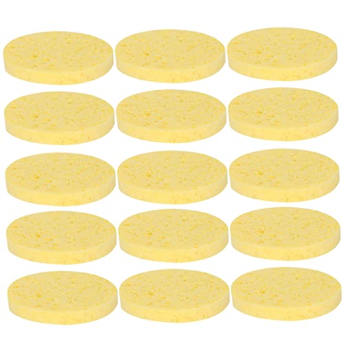 PAMINGONO 40stücke Natürliche Schwammkompresse Kosmetische Puff Runde Gesichts Waschen Schwamm Gesichtspflege Make-up Entferner Werkzeuge von PAMINGONO