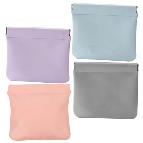 PAMINGONO Kosmetiktasche Für Damen – Selbstschließender Reise-Make-up-Organizer Tragbare Kosmetiktasche Aus Pu 4er-Pack von PAMINGONO