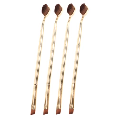 PAMINGONO 4stücke Teiliges Concealer Pinsel Für Augen-make-up Doppelseitiger Pinsel Für Frauen Für Augenbrauen Und Untere Augenpartie Für Unterwegs Und Einfach Zu Lagern von PAMINGONO
