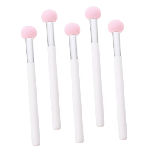 PAMINGONO 5 Stück Teiliges Makeup Schwamm Latexfrei Nass Trocken Anwendbar Zur Haut Vielseitiger Foundation Concealer Weich Komfortabel Für Perfektes Schminken Rosa Weiß von PAMINGONO