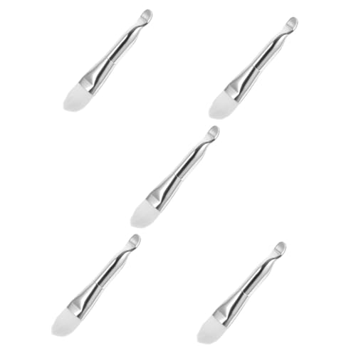 PAMINGONO 5stücke Gesichtsmaske Pinsel Mit Löffel Doppelköpfiger Maskenapplikator Für -kosmetik Tragbar Und Leicht Für Anwendung Von Schlamm Masken von PAMINGONO