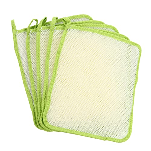 PAMINGONO 5stücke Peeling-waschlappen Peeling-badetuch Rückenschrubber-handtuch Nylon-badetuch Für Körperpeeling Gesichtwaschen Schnelltrocknend Maschinenwaschbar von PAMINGONO