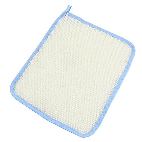 PAMINGONO 5stücke Exfolierende Waschhandtücher Nylon Für Körperpeeling Und Gesichtsreinigung Weiche Schäumende Badetücher Hellblau Mit Ananas-muster von PAMINGONO