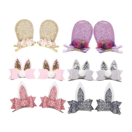 PAMINGONO Süße Haarspangen Für Mädchen – 6er-pack Ohrspangen Mit Pailletten von PAMINGONO