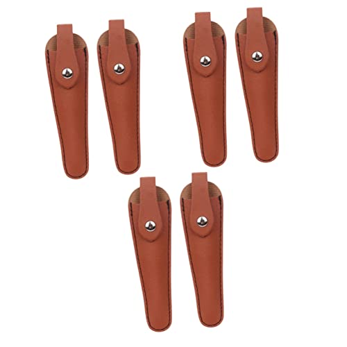 PAMINGONO 6 Stk Friseurscheren-set Haarscherenscheide Haustier Holsterhalter Für Friseurscheren Friseurscherenhalter Salon-scheren-holstertasche Friseur Organizer Scherenholster Pu Brown PAMINGONO 6 Stk Friseurscheren-set Haarscherenscheide Haustier Holsterhalter Für Friseurscheren Friseurscherenhalter Salon-scheren-holstertasche Friseur Organizer Scherenholster Pu Brown von PAMINGONO