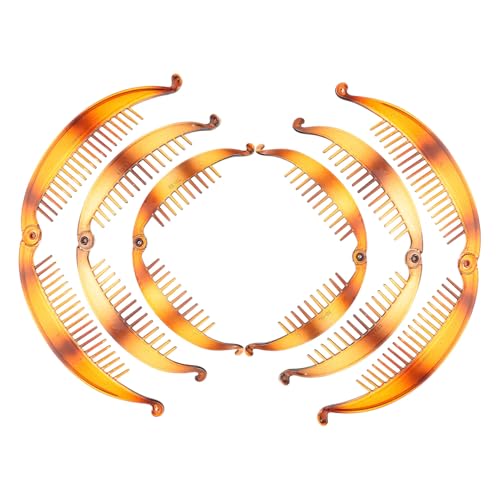 PAMINGONO 6stücke Bananen-haarspangen Aus Resin Rutschfeste Haarclips Für Groß Mittel Und Klein Für Damen Und Mädchen Haarschmuck-accessoires Kaffee von PAMINGONO