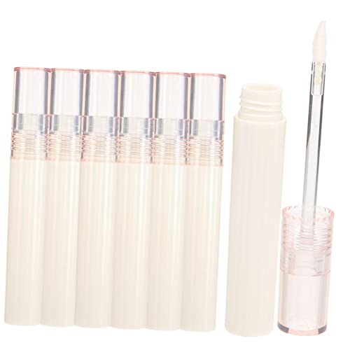 PAMINGONO 6stücke Leere Lipgloss-röhrchen Transparente Und Farbige Kosmetikbehälter Nachfüllbare Lippenbalsam-fläschchen Praktische Aufbewahrung Für Frauen Tragbar Und Leicht von PAMINGONO