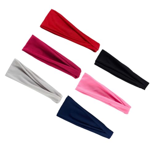 PAMINGONO 6 Stück Teiliges Elastisches Stirnband Damen und Herren Atmungsaktive Schweißabsorbierende Sport Fitness stirnbänder in Vielseitigen Farben für Yoga Laufen und Alltag PAMINGONO 6 Stück Teiliges Elastisches Stirnband Damen und Herren Atmungsaktive Schweißabsorbierende Sport Fitness stirnbänder in Vielseitigen Farben für Yoga Laufen und Alltag von PAMINGONO