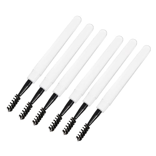 PAMINGONO 6-teiliges Wimpernbürsten-set Mit Deckel Augenbrauenbürste Mascara- Make-up-tool Für Frauen Und Mädchen Aus Faser Schwarzer Rohrgriff von PAMINGONO