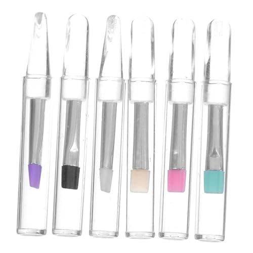 PAMINGONO 6stücke Silikon-make-up-set Mit Wimpernzange Glitzer-lidschattenstift Mascara-tool Augenbrauen-wimperntrennkamm Und Augenbrauen-pflegebürste Für Unterwegs von PAMINGONO