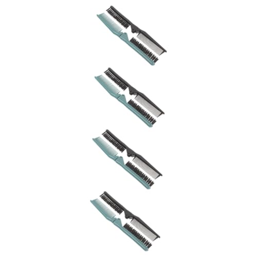 PAMINGONO 8 Stk Klappkamm mit Doppelzähnen doppelköpfige Haarbürste peigne faltbare Bürste Borstenhaar Taschenschnurrbartbürste Haarkamm für Damen Herren Reisebürste Reisekamm Faltkamm ABS von PAMINGONO