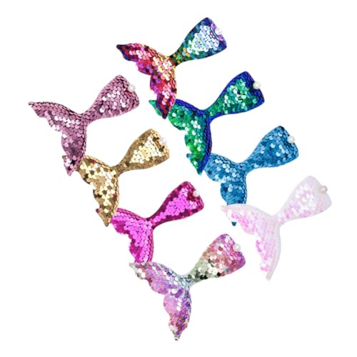PAMINGONO 8stücke Haarspangen Mit Meerjungfrauenschwanz Pailletten-haarspangen Dekorative Für Mädchen Süße Mit Glitzer von PAMINGONO