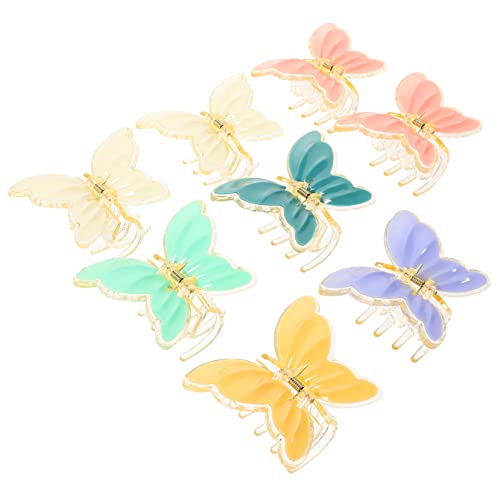 PAMINGONO 8stücke Schmetterlings Haarklammern Haarspangen Für Mädchen Frauen Haarschmuck Zubehör Clips Schmetterlings-haarspange von PAMINGONO