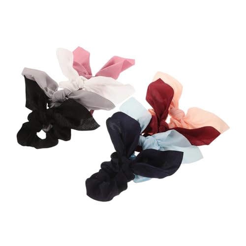 PAMINGONO 8stücke Haarreifen Mit Hasenohren Elastische Haargummis Im Gestreiften Design Kreative Haaraccessoires Für Frauen Und Mädchen Für Alltag Und Besondere Anlässe von PAMINGONO