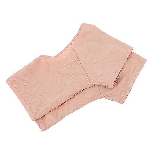PAMINGONO 1stück Atmungsaktive Unterarm Schweißpads Weste Wiederverwendbare Und Waschbare Schweißabsorbierende Weste Für Damen Hautfarbene Achselpads Gegen Schweißflecken Für Sommer von PAMINGONO
