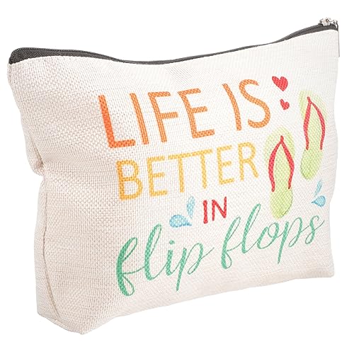 PAMINGONO Kosmetiktasche Mit Reißverschluss Reise-Kosmetiktasche Make-up-Aufbewahrungstasche Organizer Für Frauen Teenager Mädchen Aus Baumwoll-leinen-Material Für Täglichen Gebrauch von PAMINGONO