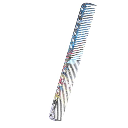 PAMINGONO Barber Kamm aus Hochwertigem Abs Leicht Statikfrei Doppelseitige und Feine Zähne Professionell für Friseure und Salon Stilvoller Bunter Haarschneidekamm für Männer und Frauen von PAMINGONO