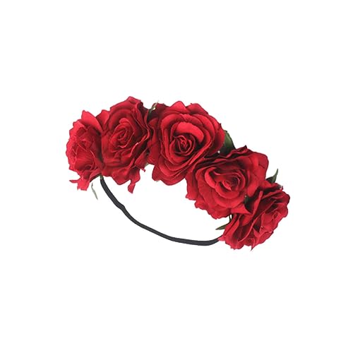 PAMINGONO Rose Haarband Blumenkrone Elegantes Stirnband Haarschmuck Für Hochzeitsfeier Foto Requisite PAMINGONO Rose Haarband Blumenkrone Elegantes Stirnband Haarschmuck Für Hochzeitsfeier Foto Requisite von PAMINGONO