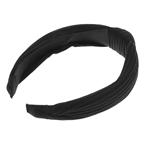 PAMINGONO Haarreif Mit Spitze Breiter Damen-haarreif Spitzen-stirnband Für Frauen Und Mädchen Haarband Aus Breites Stirnband Schwarz von PAMINGONO