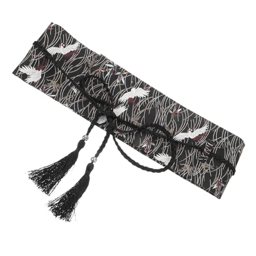 PAMINGONO Japanischer Kimono Gürtel Mit Kranichmuster Vintage Waistband Für Damen Vielseitig Einsetzbar Für Kimono Und Weicher Für Hohen Tragekomfort Elegantes Design Für Besondere von PAMINGONO